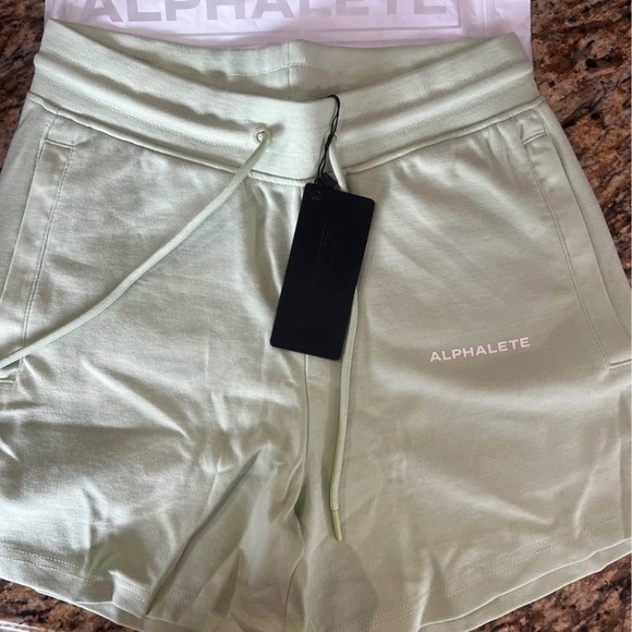 Alphalete Sage Green Athletic Shorts - Picture 1 of 1